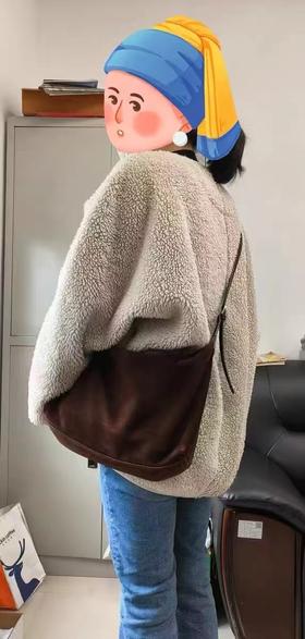 D110742实用主义与随性风格兼备慵懒复古大容量设计单肩斜挎HOBO包