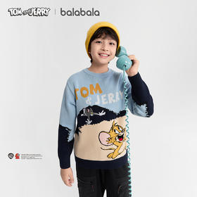 【猫和老鼠IP商场同款】巴拉巴拉童装男童毛衫儿童2025冬新款毛衣