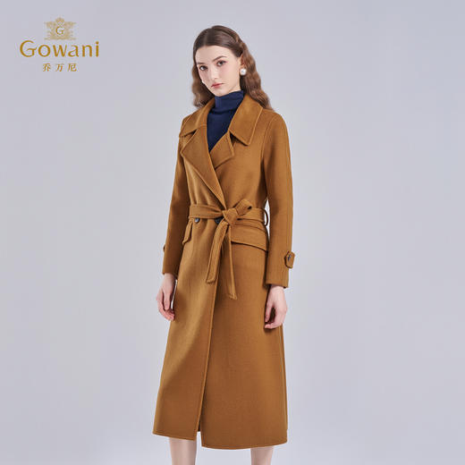 【羊绒】乔万尼羊毛羊绒大衣双面呢外套女秋冬收腰高级感ET4A933 商品图2