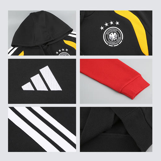 小李子阿迪达斯2026世界杯德国文化足球运动连帽卫衣成人男KB4482 商品图3