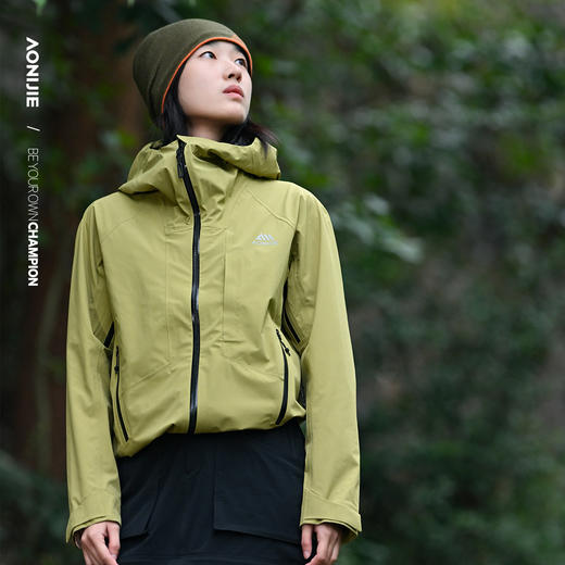 奥尼捷户外硬壳冲锋衣男专业防水耐磨全压胶登山服徒步防风外套女 商品图3