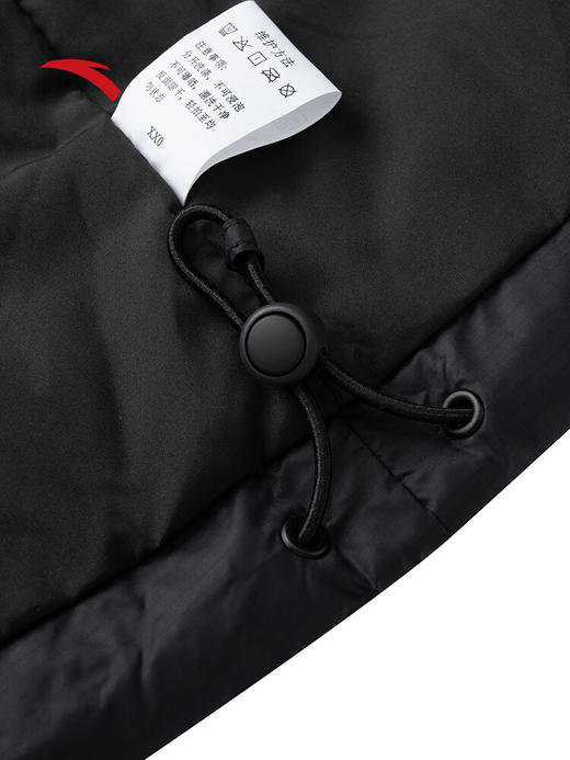 安踏【关晓彤同款】多彩羽绒服丨防泼水保暖外套女面包棉服162548903N 【防泼水】基础黑-3 商品图9