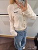 D110793时髦气质软糯翻领女士刺绣短款开衫针织衫 商品缩略图8