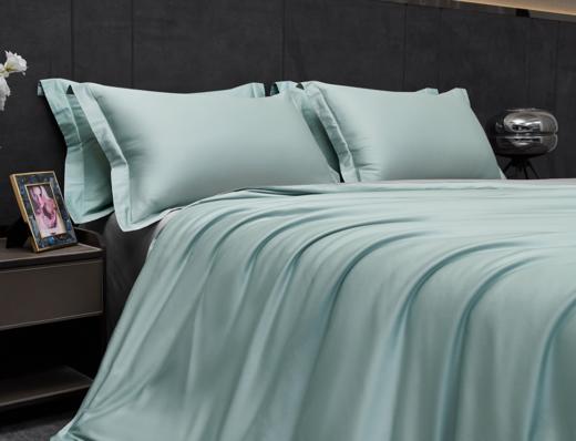 梦洁 60S长绒棉贡缎四件套：沧澜 商品图0