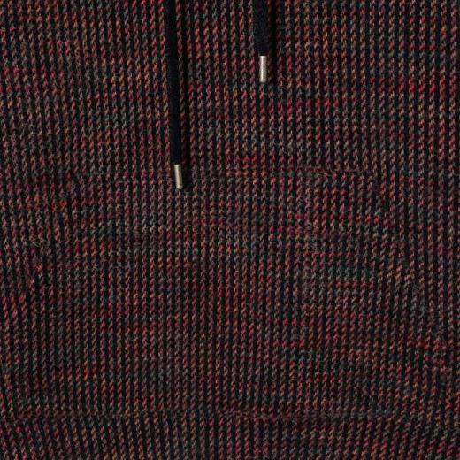 WY1274SDSA秋冬新款痞帅男装简约韩版撞色竖纹抽绳连帽针织卫衣宽松百搭 商品图3