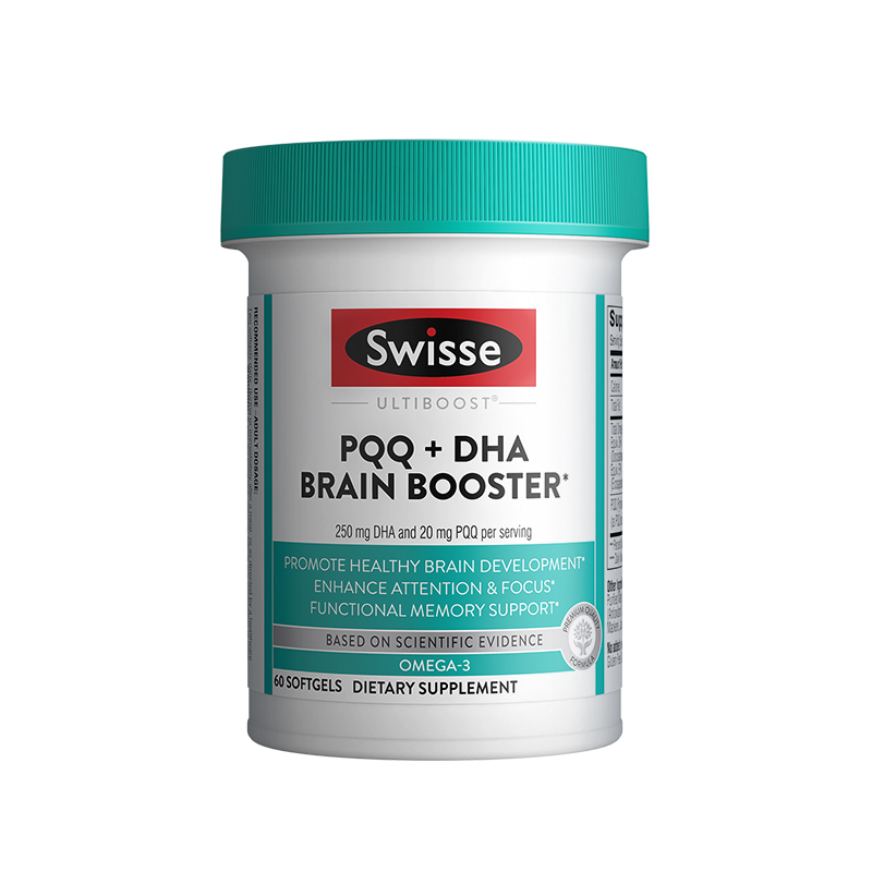 Swisse PQQ+DHA脑力鱼油 60粒
