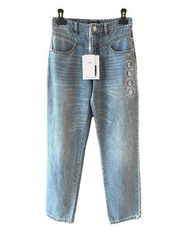 女款刺绣牛仔裤长裤la025