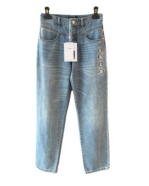 女款刺绣牛仔裤长裤la025 商品图0