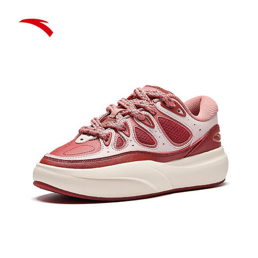 安踏龟背竹女板鞋百搭休闲时尚厚底增高显瘦运动休闲鞋子122548074-4 商品图0