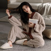法黛琪冬季珊瑚绒女款开衫套装保暖睡衣 552214 商品缩略图2