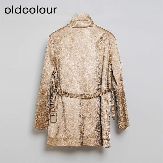 oldcolour欧珂冬季高级感立领修身中长款棉衣女O41082310 商品图1