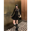 【129元任选2件】现货！韩系巨好看早秋黑色长袖连衣裙 商品缩略图4