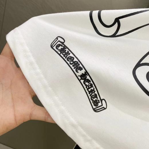 D110716梵文马蹄拼接发泡字母印花爆款长袖T恤 商品图7