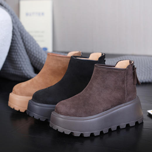 奥特莱斯 增高舒适 复古时尚休闲鞋 简约百搭 经典雪地靴 保暖舒适 防滑鞋底 商品图1