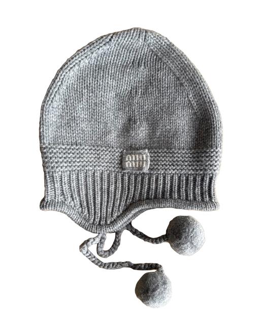 女款羊毛提花针织帽护耳帽hu017 商品图0