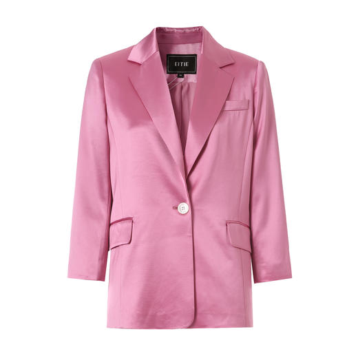 EITIE爱特爱时尚粉色通勤干练气质收腰显瘦西装外套秋季新款7903608 商品图5