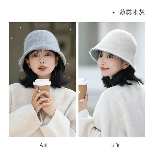 凡饰 双面戴羊毛渔夫帽 商品图3