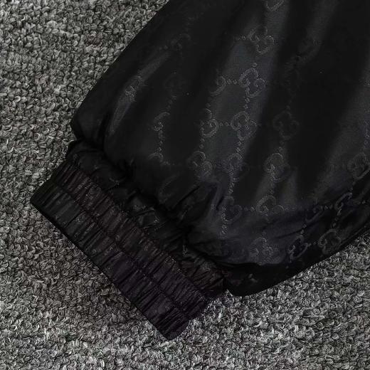 D110723秋冬新款满印字母织带薄棉拉链连帽夹克外套 商品图9