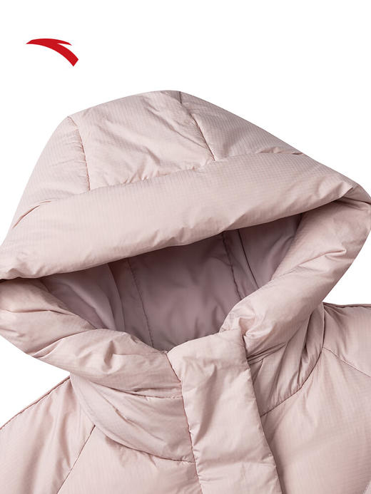 安踏【关晓彤同款】多彩羽绒服丨防泼水保暖外套女面包棉服162548903N 【关晓彤同款】矿质粉-5 商品图6