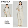 oldcolour春季高级感气质收腰显瘦中长款白色风衣外套女O14047092B 商品缩略图1