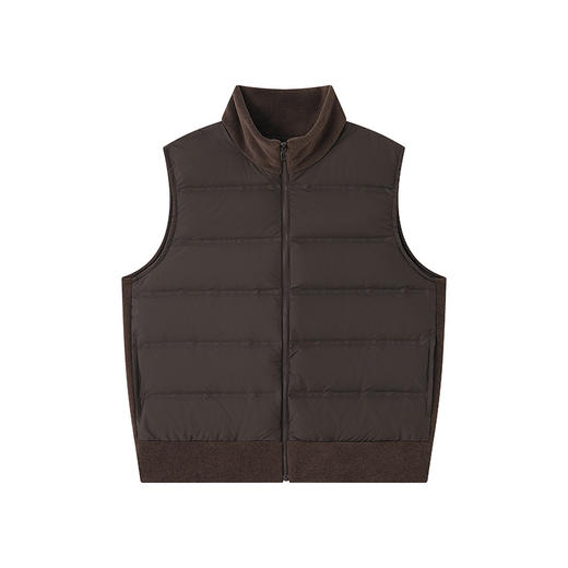 秋冬羽绒马甲鸭绒背心 休闲保暖摇粒绒马甲 百搭高端时尚外套 商品图7