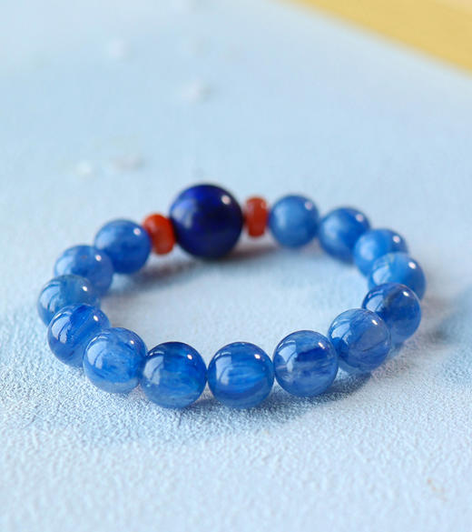 【极品 捡漏】高冰透蓝晶石手串 CR 商品图3