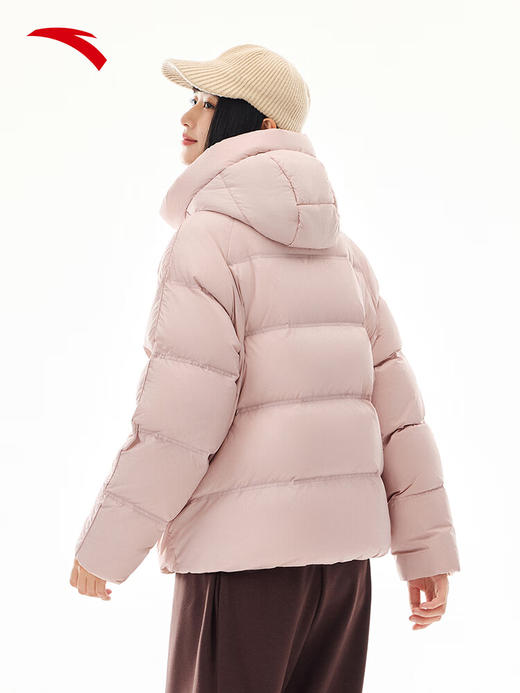 安踏【关晓彤同款】多彩羽绒服丨防泼水保暖外套女面包棉服162548903N 【关晓彤同款】矿质粉-5 商品图2