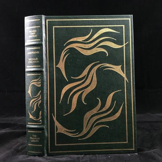 签名首版！迈克尔·克莱顿《机身》 富兰克林图书馆豪华仿皮本 商品图0
