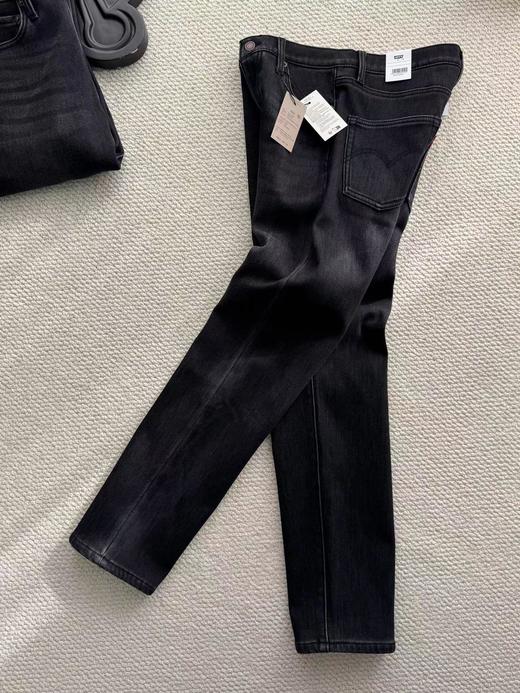 D110707秋冬新款男士锥形加绒休闲水洗牛仔裤 商品图5