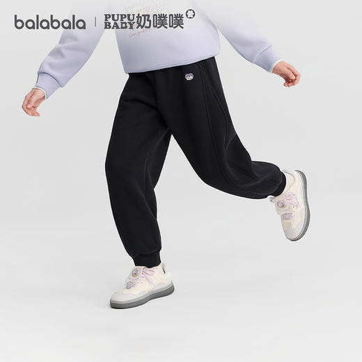 【奶噗噗IP】巴拉巴拉童装女童长裤儿童加绒裤2025新款冬 商品图3