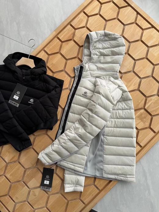 D110714新款MONT XO中国登山系列纯色户外防风防泼水保暖连帽轻薄羽绒服 商品图3