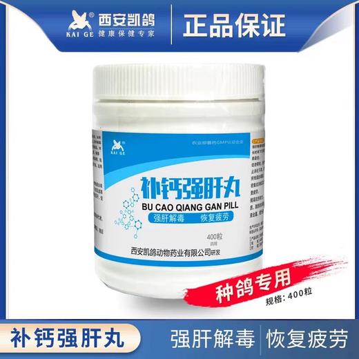 凯鸽【补钙强甘肝丸】400粒鸽药补充营养高钙护肝赛鸽凯哥信鸽子药大全 商品图1