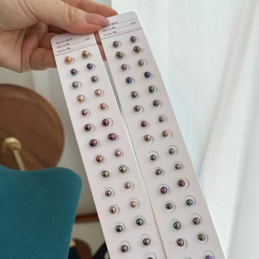 甄珠贝 来点不一样的！养耳洞小耳钉 每一对都是独1无2不可复制 ji光罕见淡水无核 珠子大小约3-5mm 925纯银针 te别的耳钉给te别的你~ 商品图7