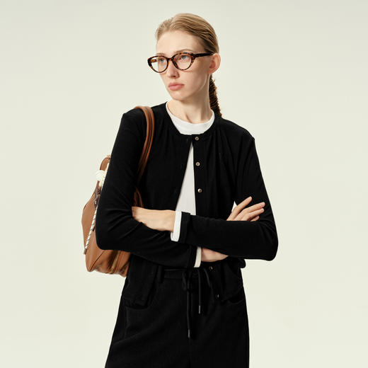 【特惠不退货】伊芙丽假两件百搭通勤针织衫1FA101191 商品图0