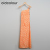 oldcolour欧珂夏季简约休闲时尚度假风无袖印花连衣裙女O22104252 商品缩略图0