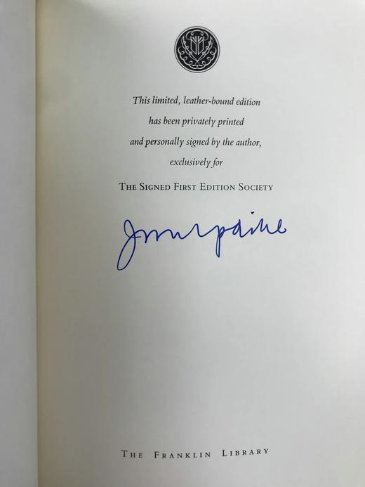 签名首版！厄普代克《福特政府回忆录》 富兰克林图书馆豪华仿皮 商品图2