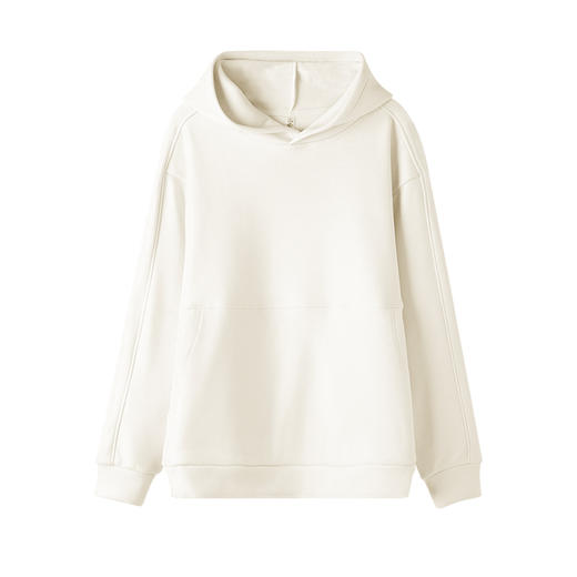 爱帝女士厚款考拉绒连帽休闲卫衣套头纯色上衣 商品图11