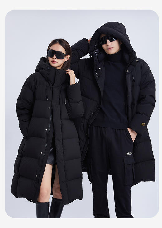 【卉遇长款黑钻羽绒服HY-40】  官方店售价2000不等 颜值在线同时更保暖！穿上气场全开，时髦精竟是自己！ 商品图1