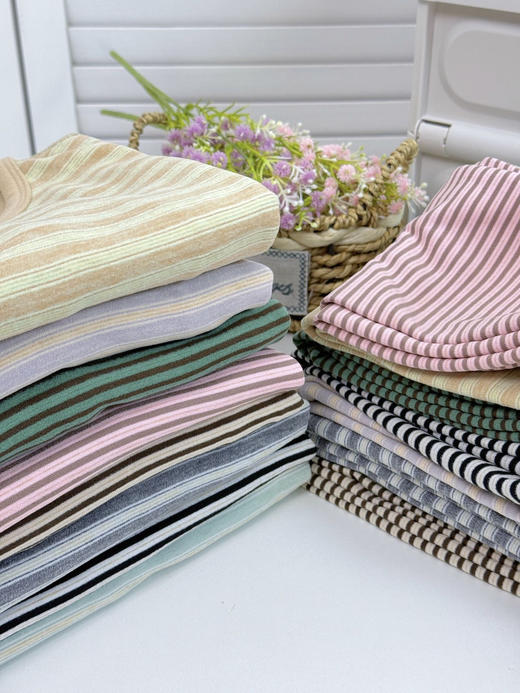 老米优品🎈福利！A类面料。儿童家居服秋衣裤《桑蚕丝+绵羊毛 7A抗菌条纹保暖套装》无骨缝制，超软超舒服~ 商品图5