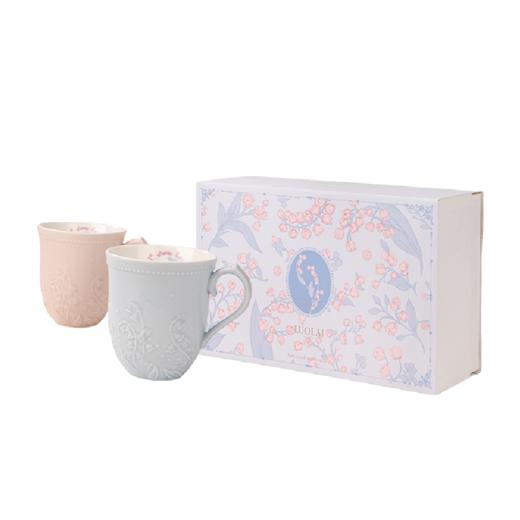 罗莱礼品-铃兰浮雕马克杯对杯礼盒 商品图5