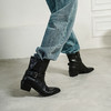【预售5天】轻软舒适度时尚秋冬方头粗跟中跟短筒靴子摩登时装靴PS&PS2532 商品缩略图2