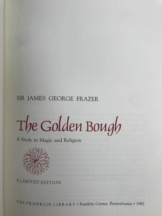 弗雷泽人类学巨著《金枝》 富兰克林图书馆豪华皮装本 商品图2
