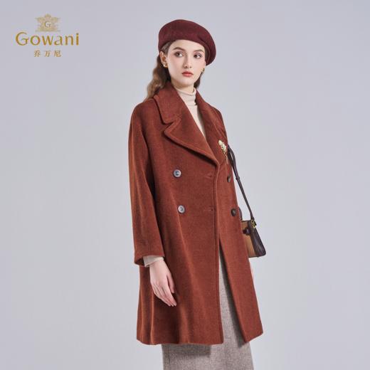 乔万尼羊毛大衣外套女秋冬高级感秋冬新款羊驼毛ET4A845 商品图2