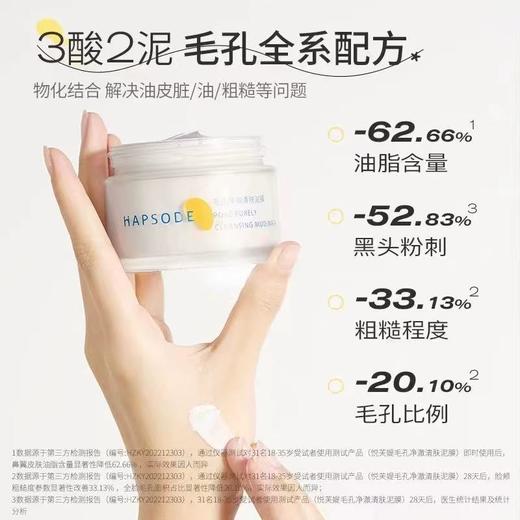 Hapsode/悦芙媞多酸泥膜 深层清洁去黑头白头保湿滋润面部清洁泥膜果酸面膜 商品图1