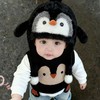 儿童卡通帽子围巾套装/儿童捏捏乐小企鹅毛绒帽 商品缩略图1