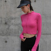 跃牌【安琪拉系列】新拉链户外跑步运动瑜伽外套短款显瘦健身长袖外套女生速干瑜伽服WT8009 商品缩略图2
