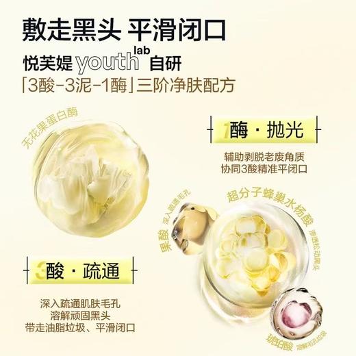 Hapsode/悦芙媞多酸泥膜 深层清洁去黑头白头保湿滋润面部清洁泥膜果酸面膜 商品图2