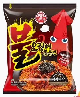 不倒翁 烧烤鱿鱼味炒面115g*5오뚜기 불오징어볶음면115g*5