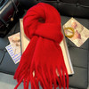 红色圣诞围巾女冬季高级感氛围格子围脖过节新年礼物秋冬2025新款 商品缩略图9