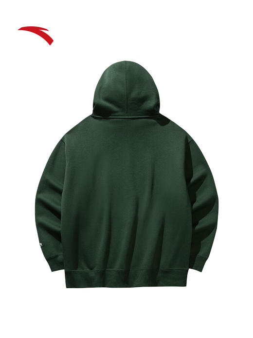 安踏【王一博同款】轻暖绒连帽卫衣滑板系列男女休闲上衣172548701N 【王一博同款】松翠绿-2 商品图1